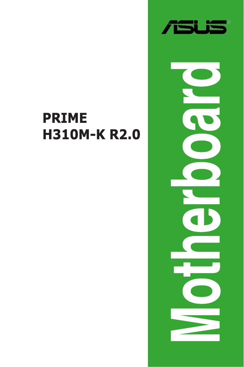 Page 1 de la notice Manuel utilisateur Asus PRIME H310M-K R2.0