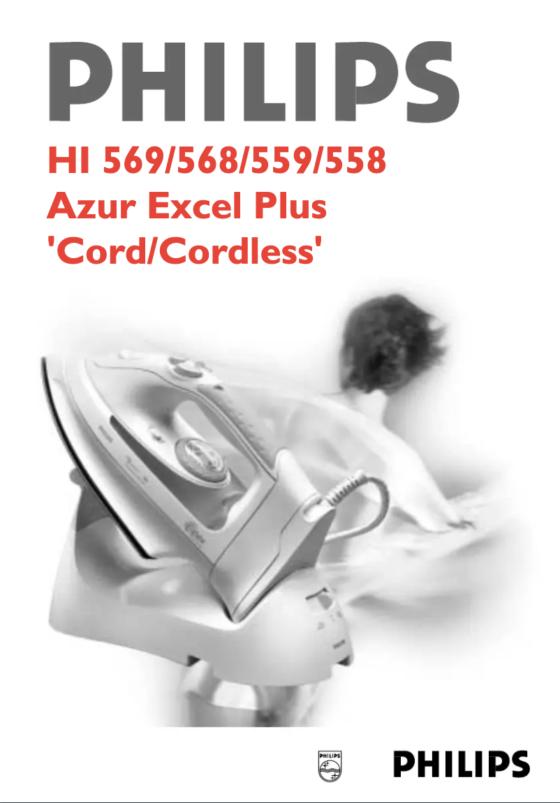 Page 1 de la notice Manuel utilisateur Philips Azur Excel Plus HI568