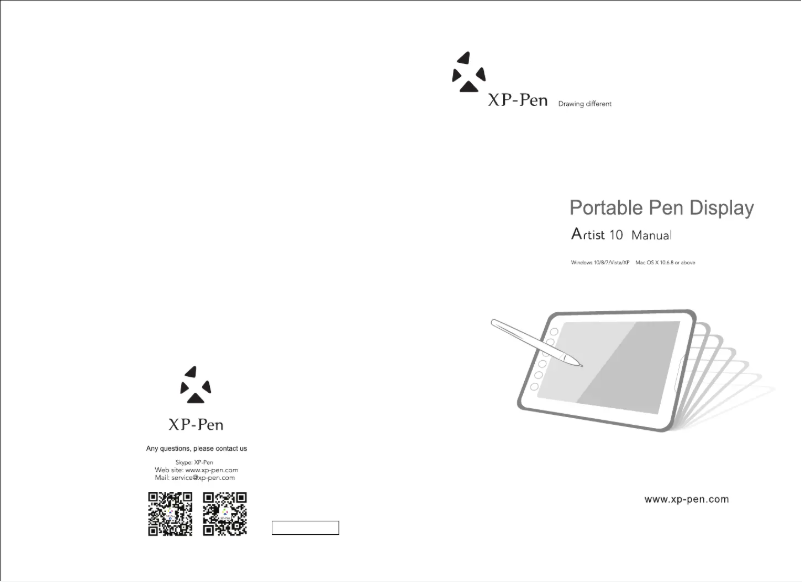 Page 1 de la notice Manuel utilisateur XP-PEN Artist 10S