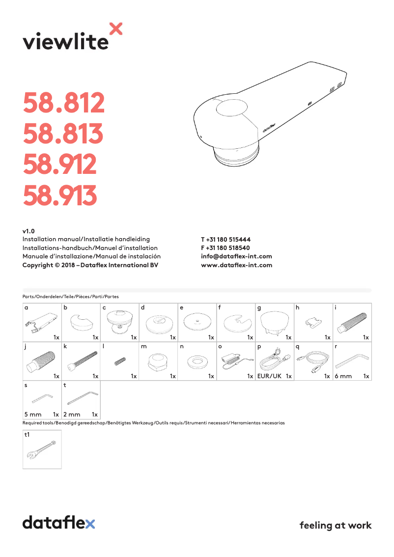 Page 1 de la notice Manuel utilisateur Dataflex Viewlite 58.812