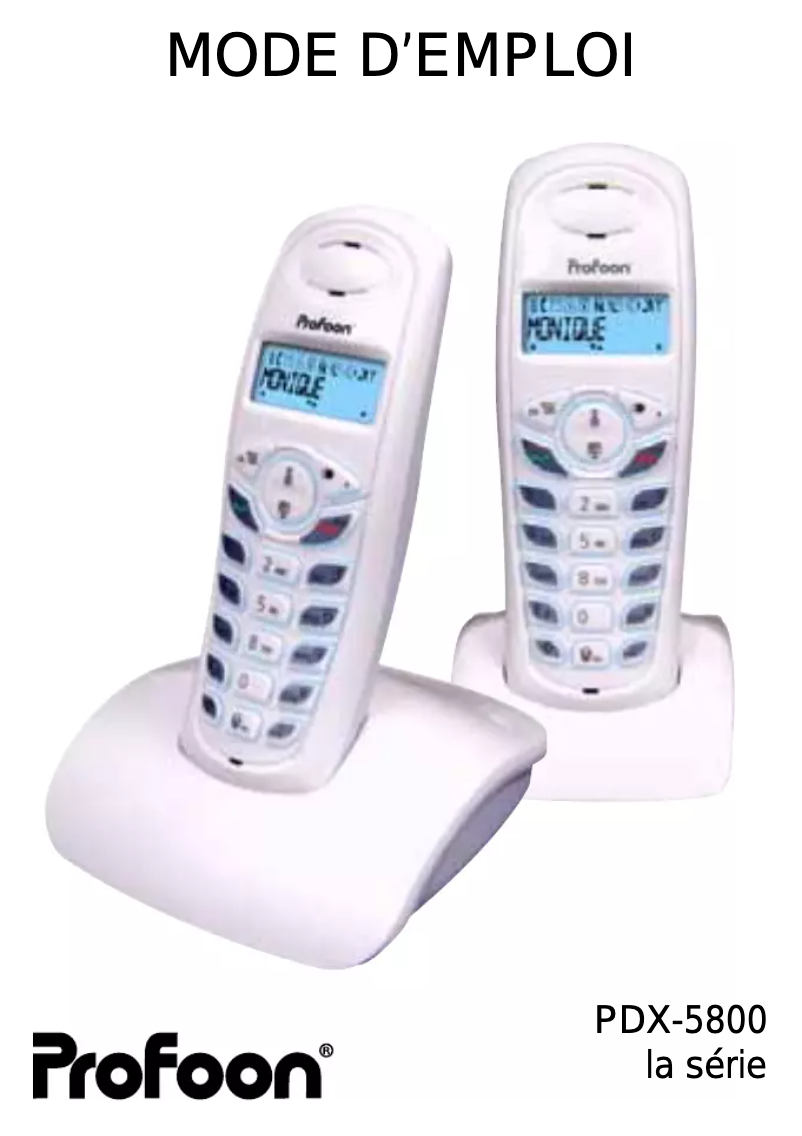 Página 1 del manual Manual de usuario Profoon PDX-5800