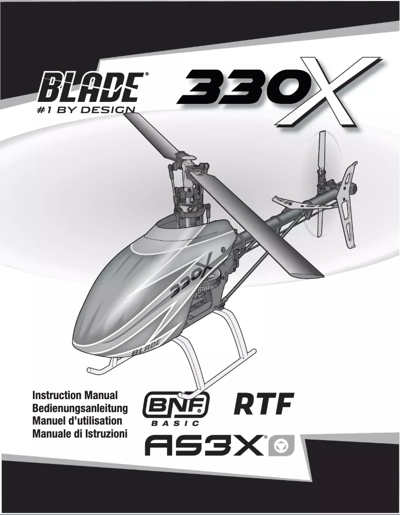 Page 1 de la notice Manuel utilisateur Blade 330X