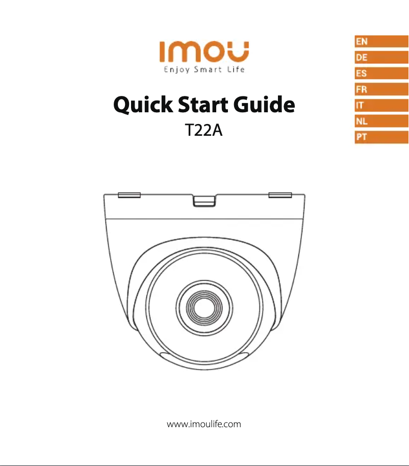 Page n°1 - Manuel utilisateur Imou IPC-T22A