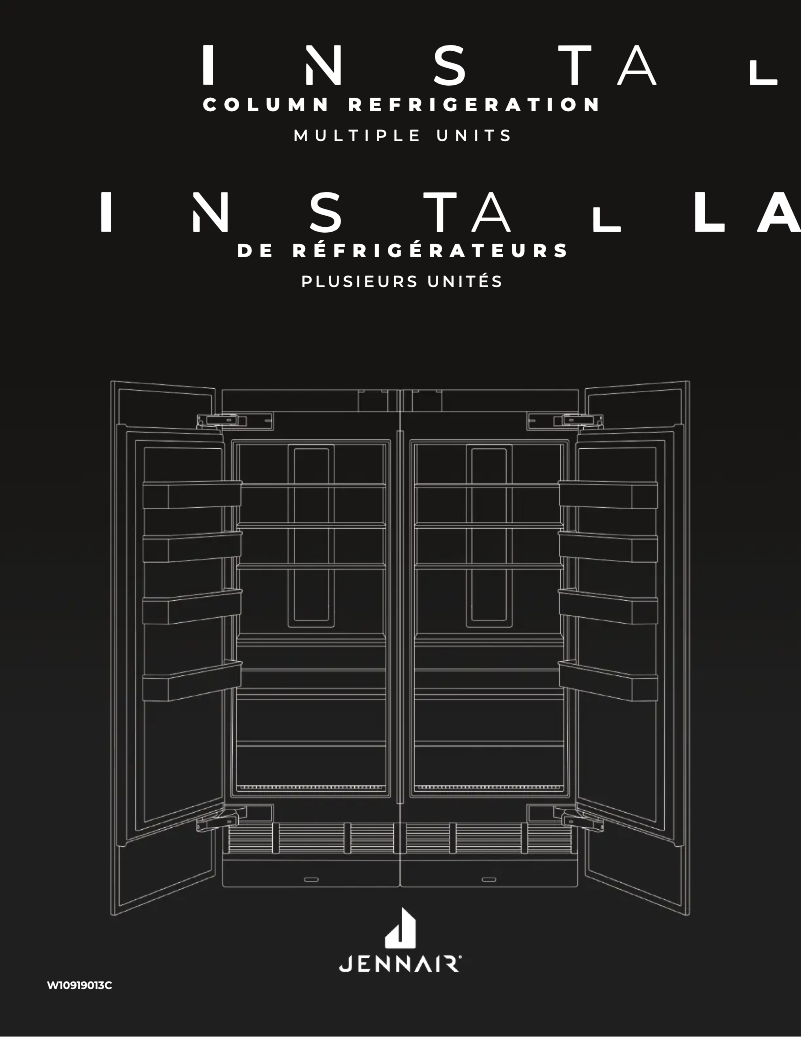 Page n°1 - Guide d'installation JennAir JBZFR30IGX