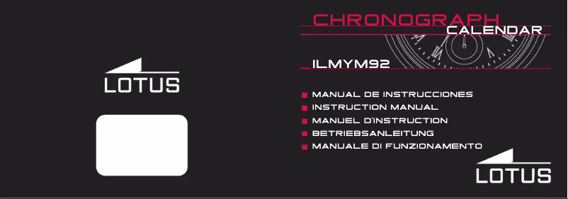 Page 1 de la notice Manuel utilisateur Lotus 15379