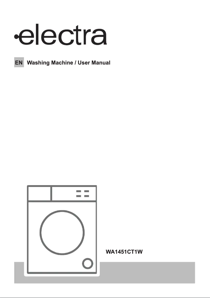 Página 1 del manual Manual de usuario Electra WA1451CT1W