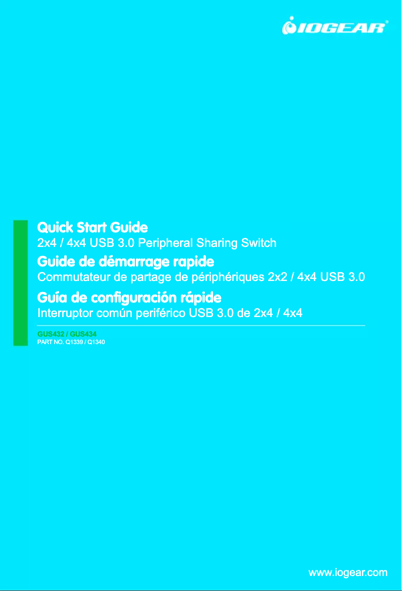 Image de la première page du manuel de l'appareil GUS434