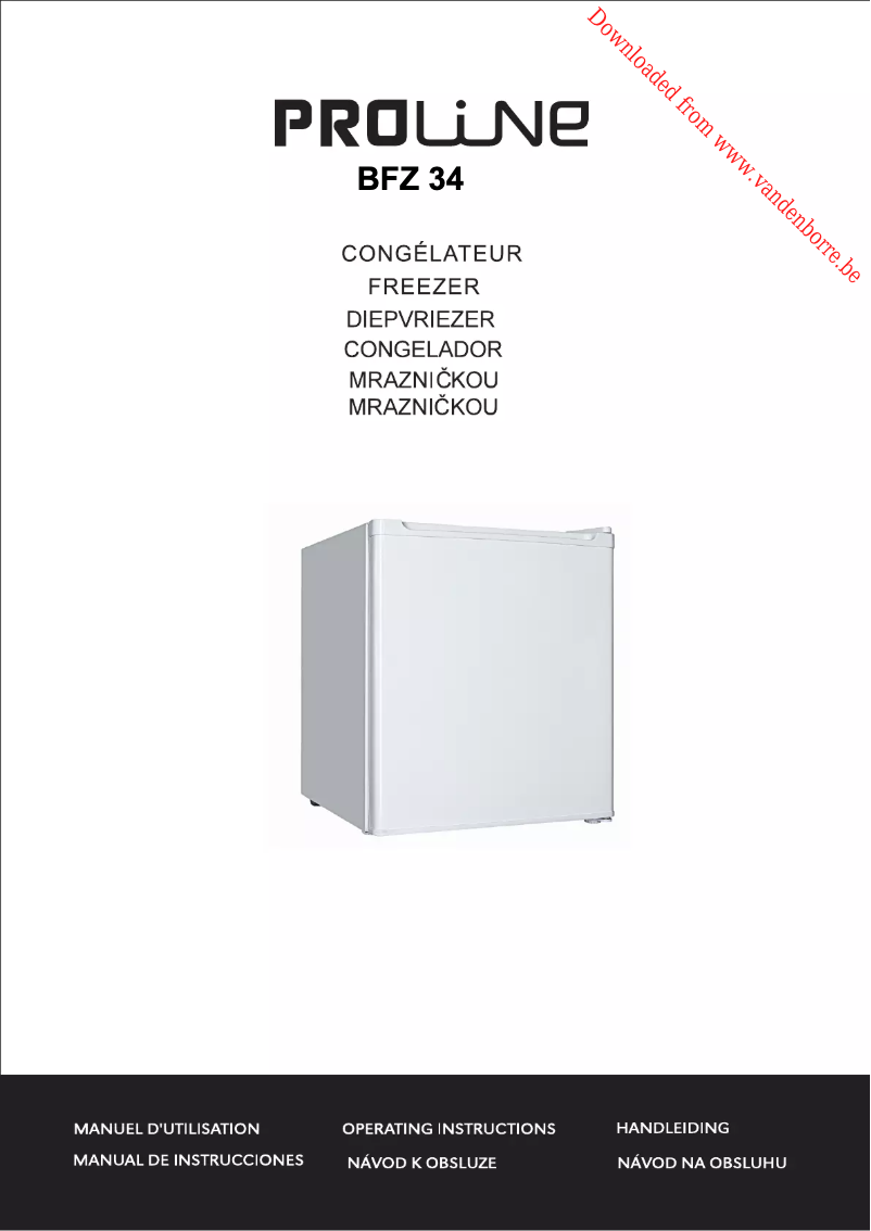 Imagen de la primera página del manual del dispositivo BFZ34