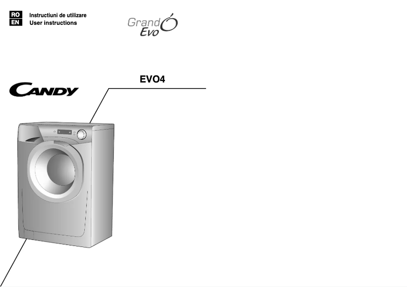 Page n°1 - Manuel utilisateur Candy EVO4 1272D-S