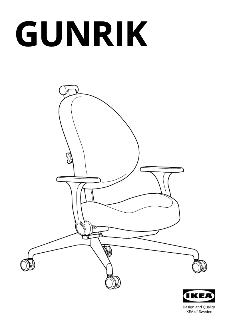 Page 1 de la notice Manuel utilisateur Ikea GUNRIK 805.278.71