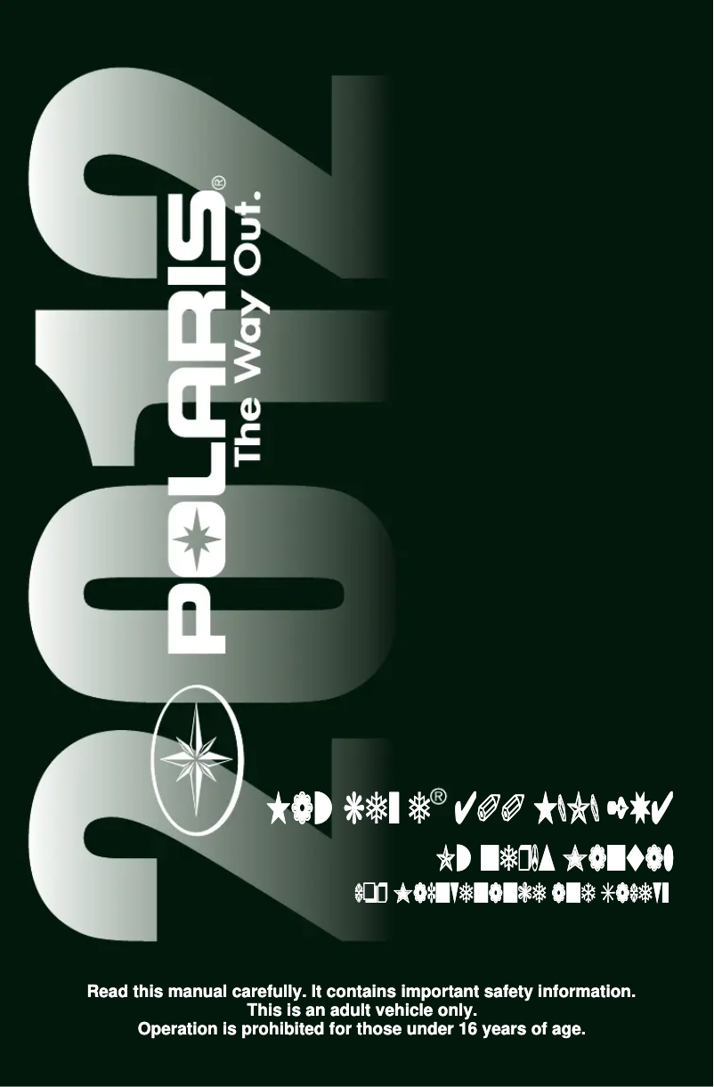 Page 1 de la notice Manuel utilisateur Polaris Hawkeye 400 HO 2x4 (2012)