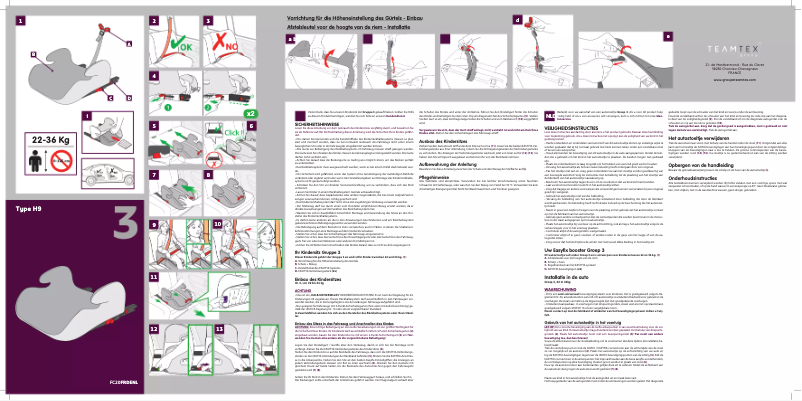 Página 1 del manual Manual de usuario Nania Topo Easyfix First Silver