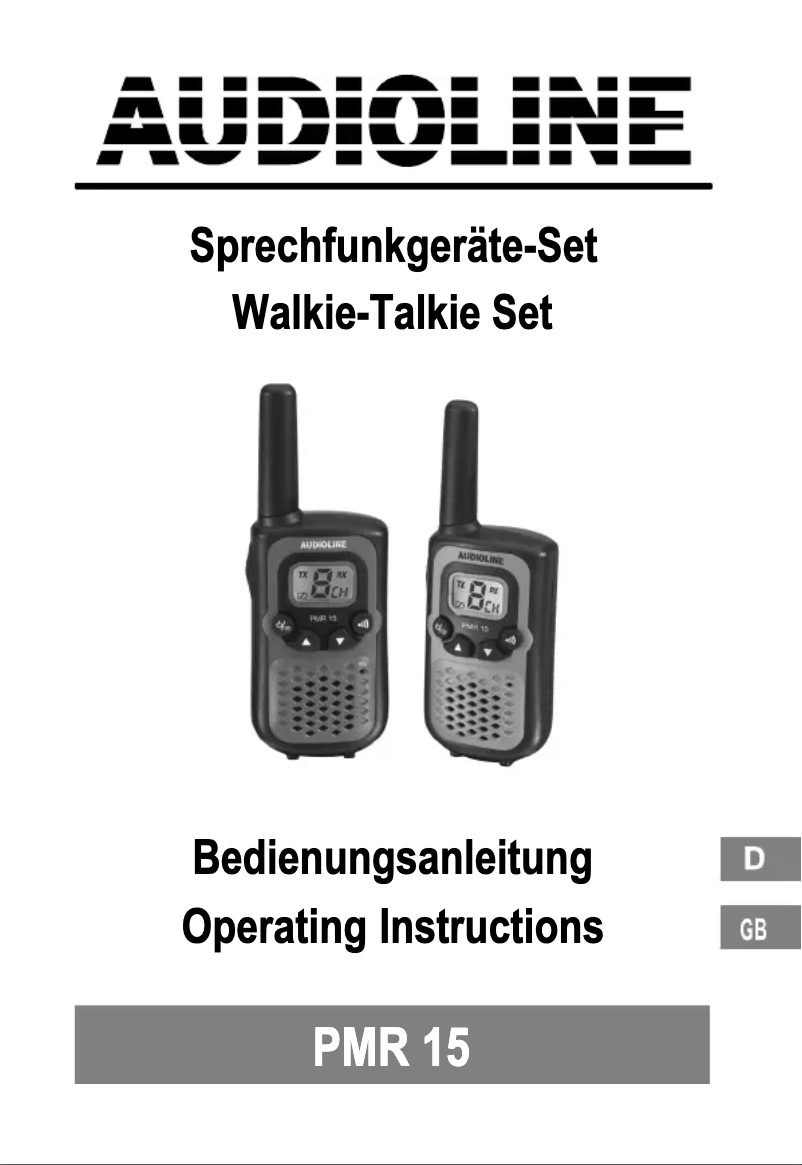 Imagen de la primera página del manual del dispositivo PMR 15