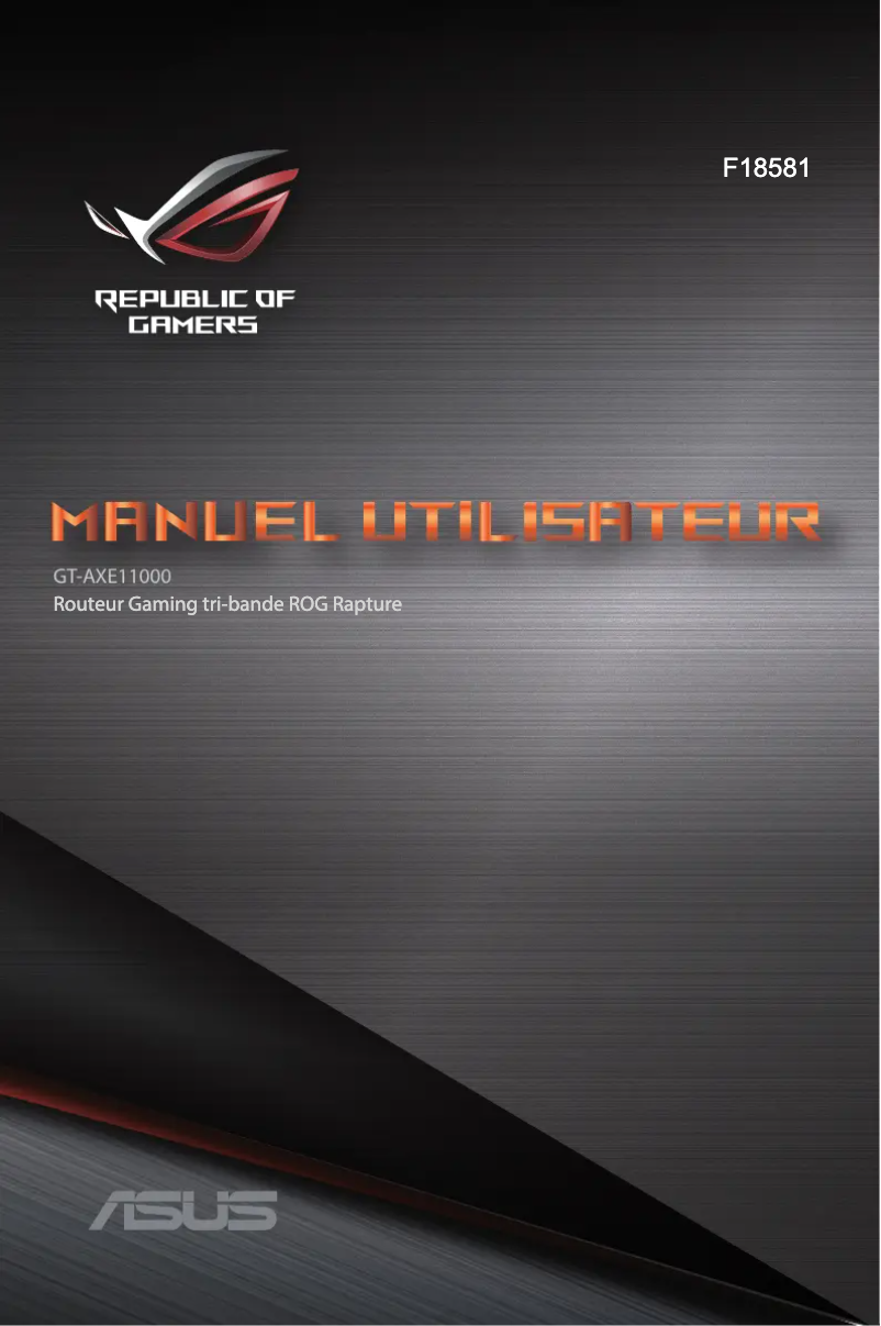 Page 1 de la notice Manuel utilisateur Asus ROG Rapture GT-AXE11000