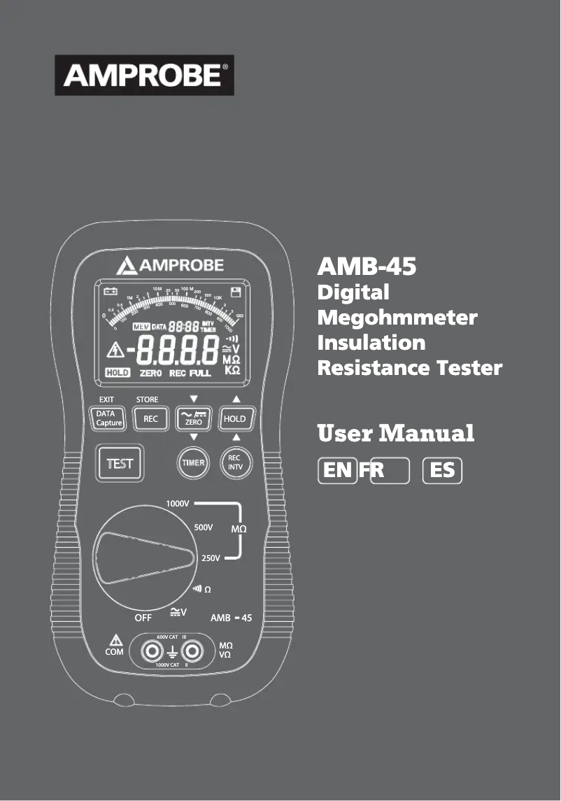 Image de la première page du manuel de l'appareil AMB-45