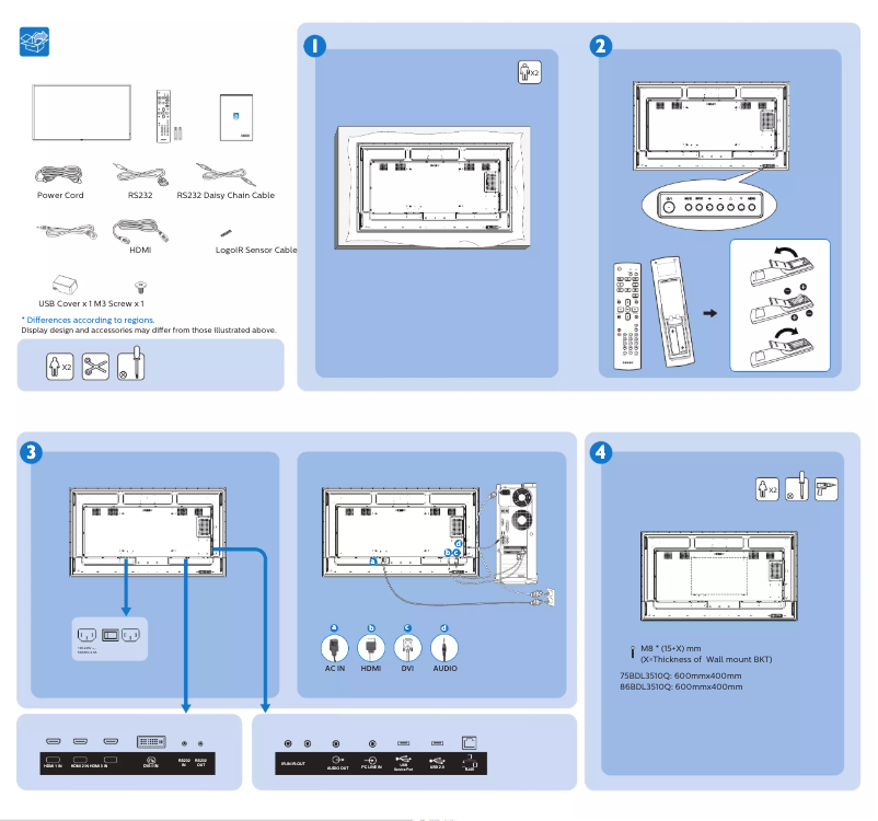Image de la première page du manuel de l'appareil 86BDL3510Q