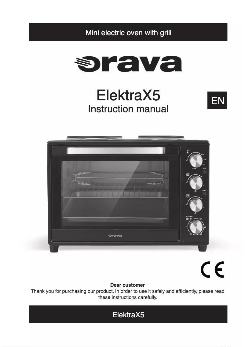 Page n°1 - Manuel utilisateur Orava Elektra-X5