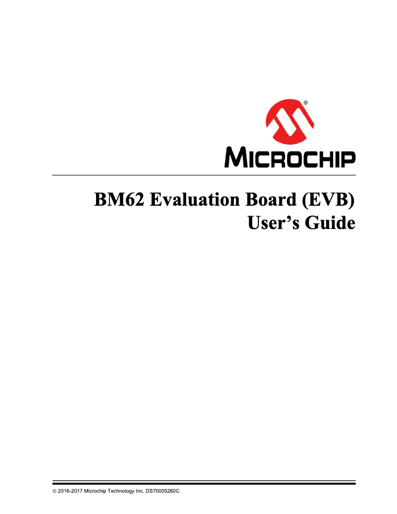 Página 1 del manual Manual de usuario Microchip BM62