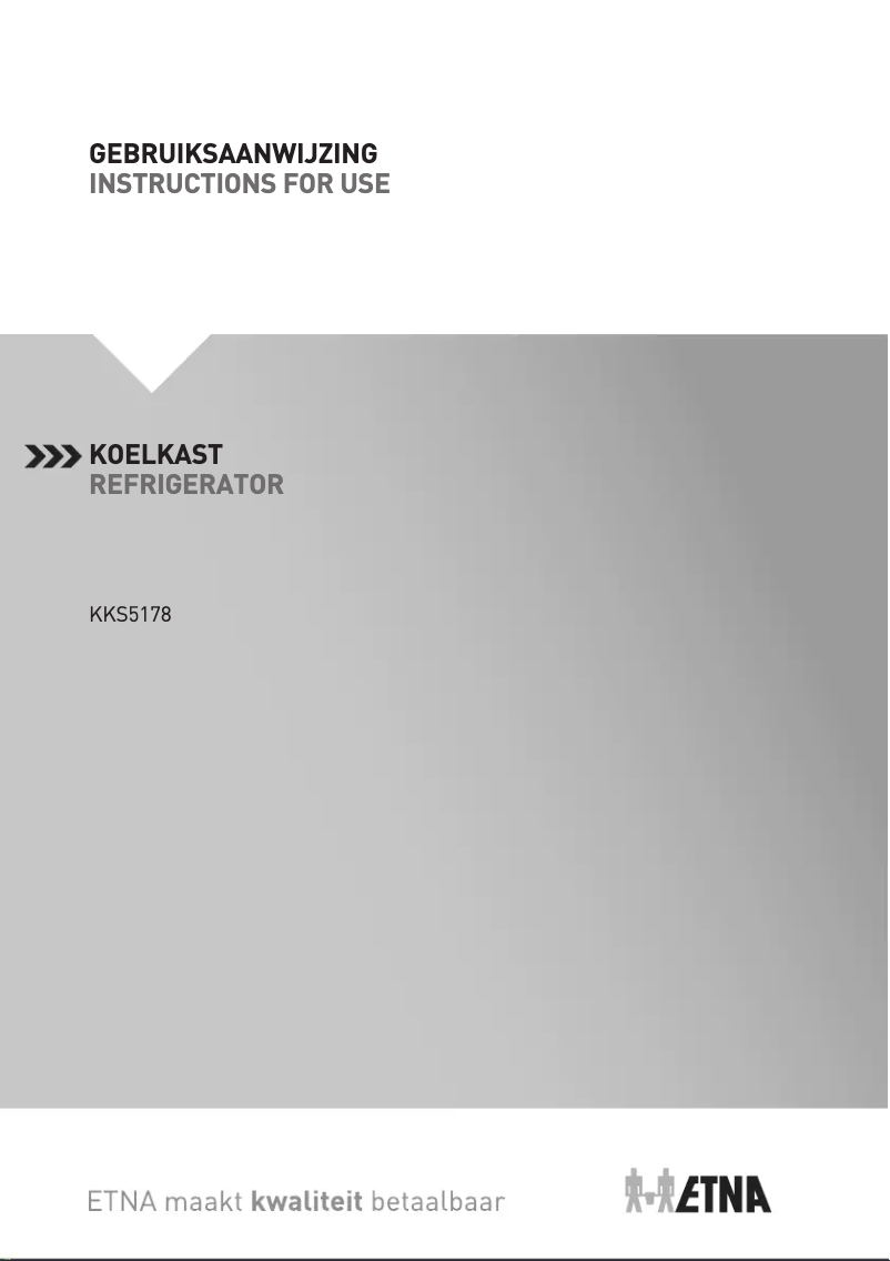 Page 1 de la notice Manuel utilisateur Etna KKS5178