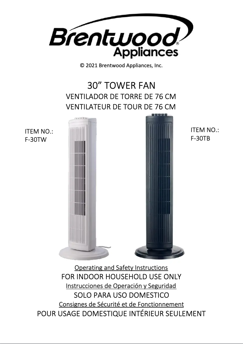 Image de la première page du manuel de l'appareil F-30TB