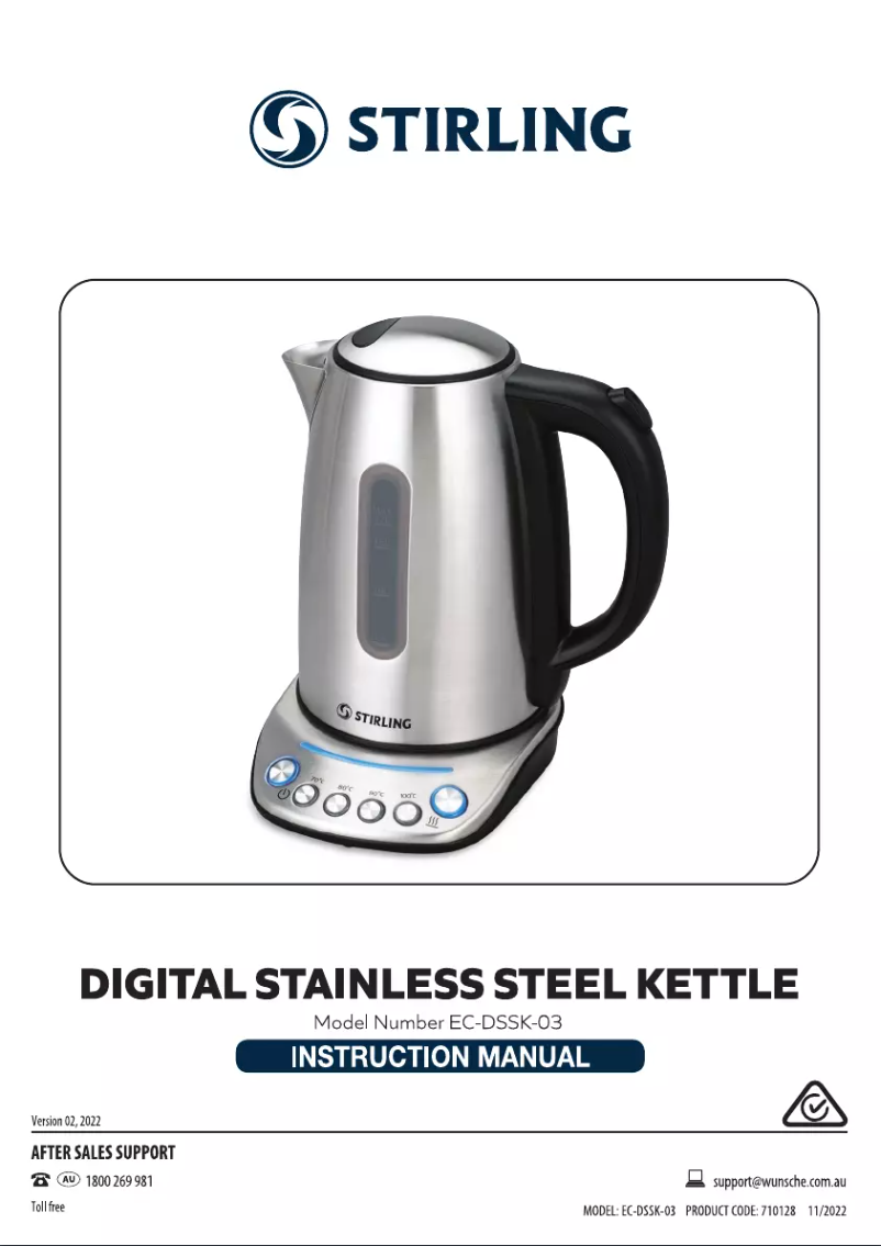 Page 1 de la notice Manuel utilisateur Stirling EC-DSSK-03