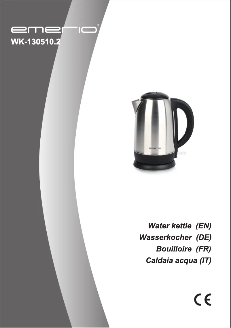 Page n°1 - Manuel utilisateur Emerio WK-130510.2