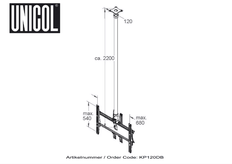 Page n°1 - Manuel utilisateur Unicol KP120DB