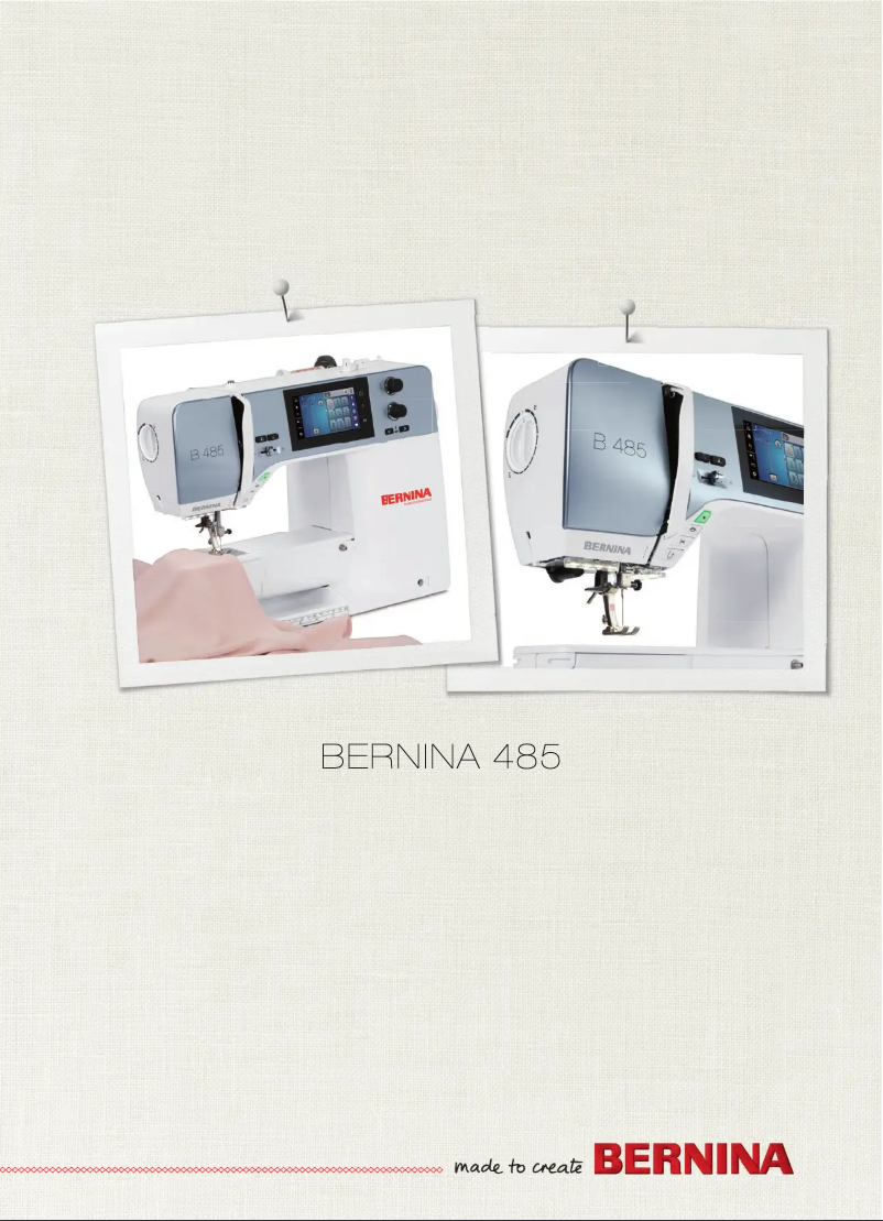 Page n°1 - Manuel utilisateur Bernina 485