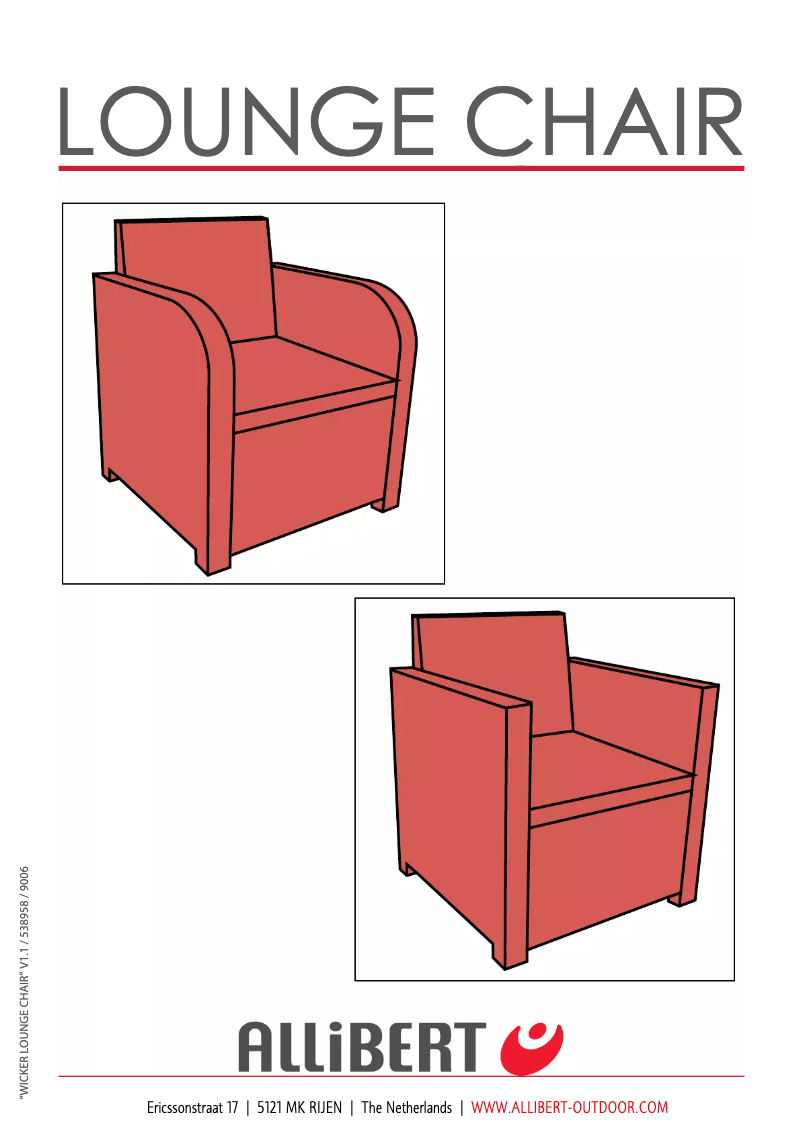 Page 1 de la notice Manuel utilisateur Allibert St.Tropez