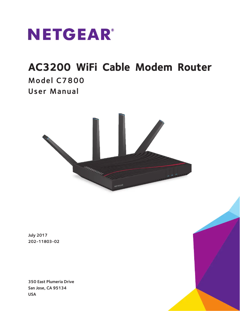 Page n°1 - Manuel utilisateur Netgear Nighthawk C7800