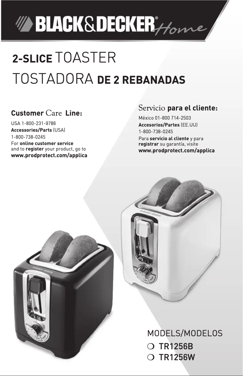 Page n°1 - Manuel utilisateur Black & Decker TR1256B