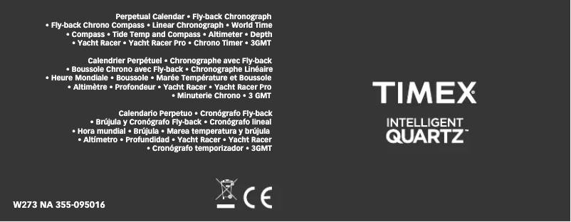 Page n°1 - Manuel utilisateur Timex Intelligent Quartz T2P510ZA