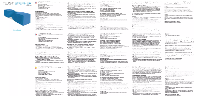 Image de la première page du manuel de l'appareil ISOUND-1694