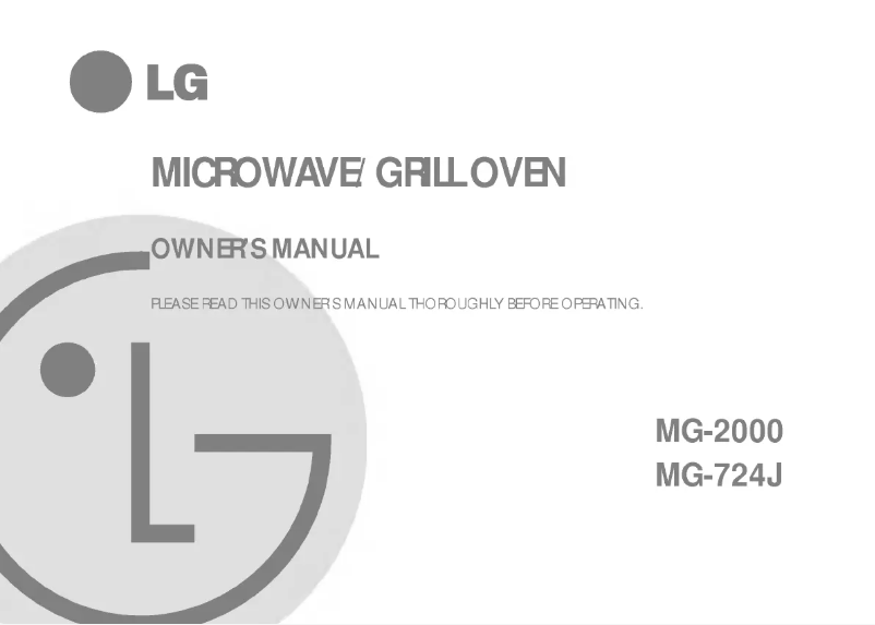 Página 1 del manual Manual de usuario LG MG-724J