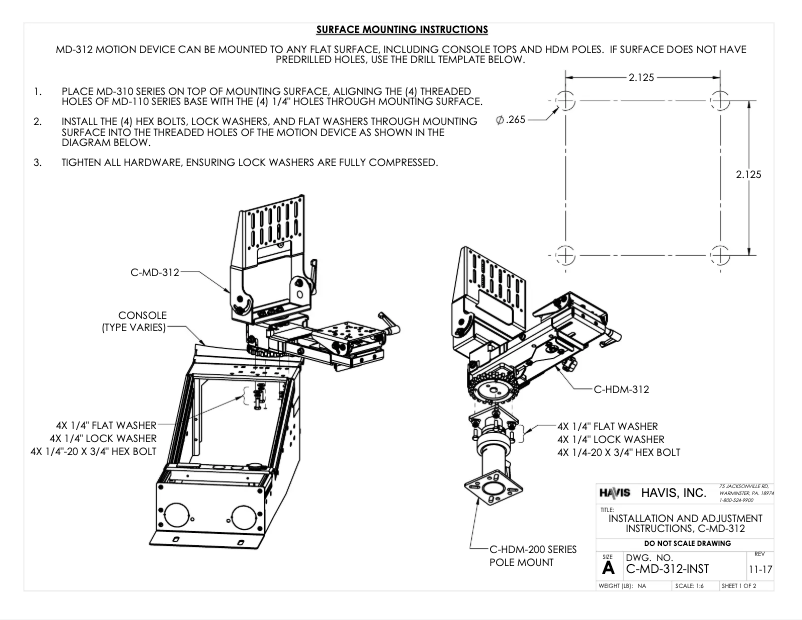 Image de la première page du manuel de l'appareil C-MD-312