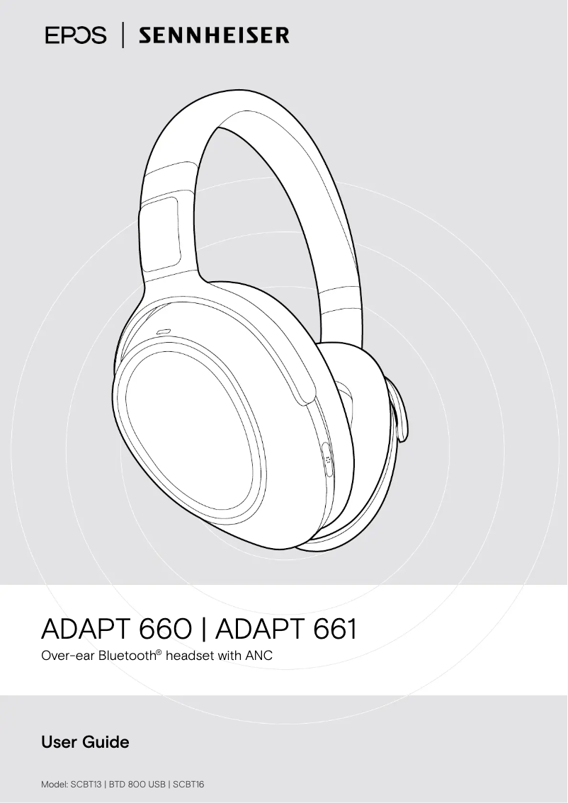 Page n°1 - Manuel utilisateur Sennheiser ADAPT 661
