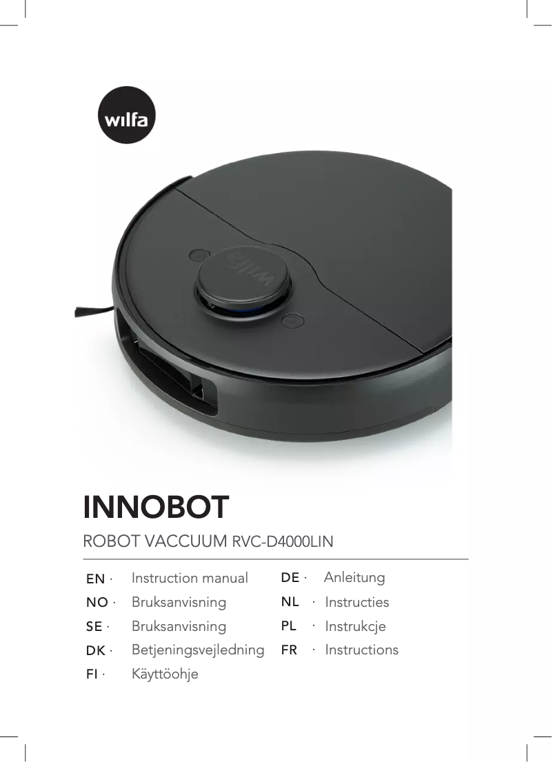 Page n°1 - Manuel utilisateur Wilfa Innobot RVC-D4000LIN
