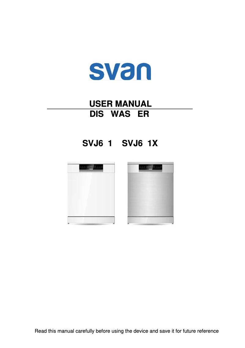 Page 1 de la notice Manuel utilisateur SVAN SVJ601