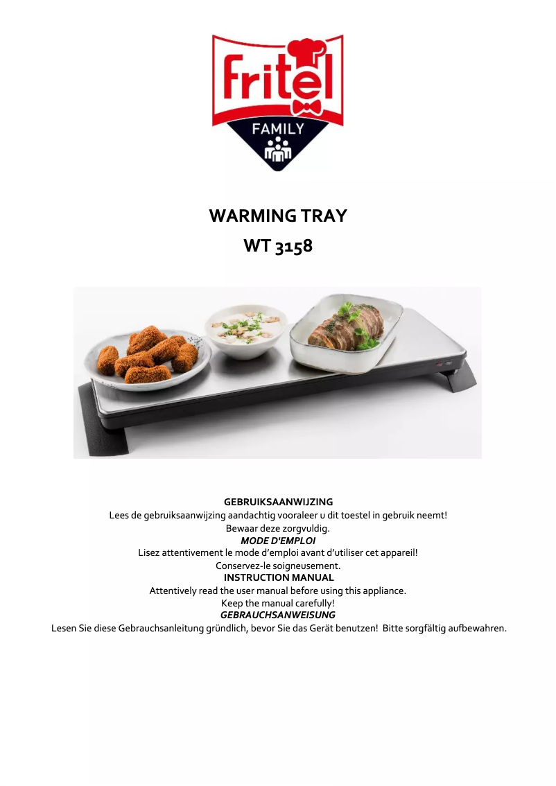 Image de la première page du manuel de l'appareil WT 3158