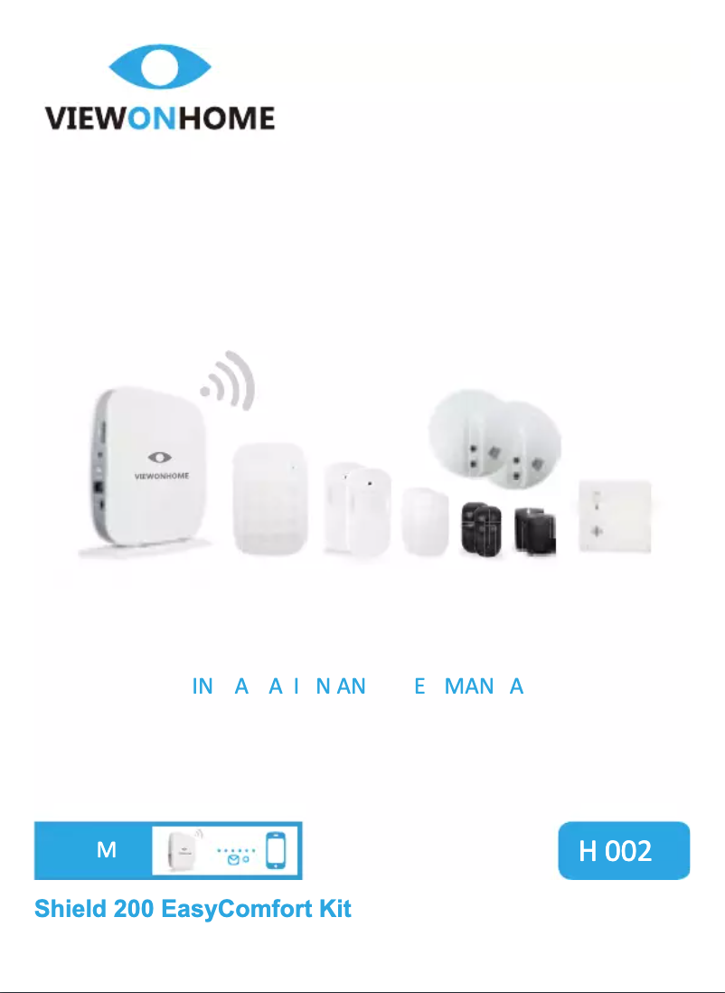 Image de la première page du manuel de l'appareil Shield 200 EasyComfort kit