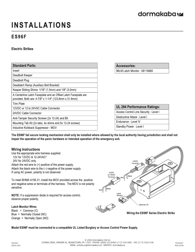 Image de la première page du manuel de l'appareil ES96