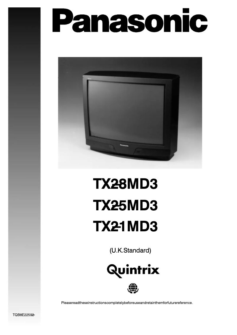 Page 1 de la notice Manuel utilisateur Panasonic TX-28MD3