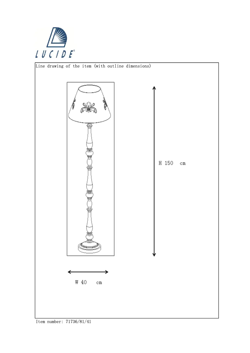 Page n°1 - Manuel utilisateur Lucide Robin 71736/81/41