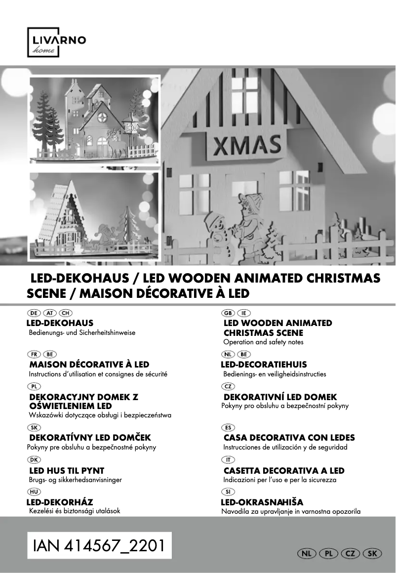 Page 1 de la notice Manuel utilisateur Livarno Lux HG09527A