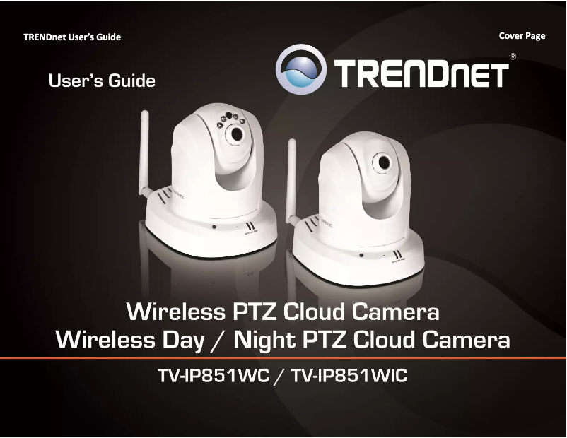 Page n°1 - Manuel utilisateur TRENDnet TV-IP851WC