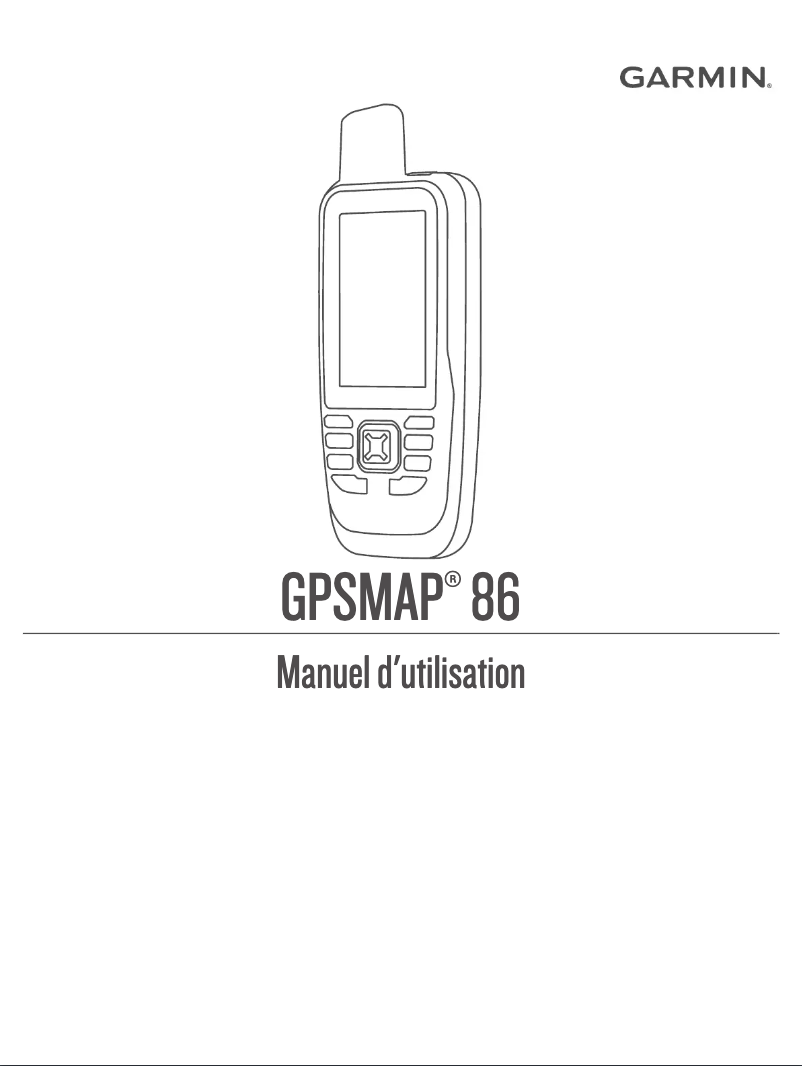 Image de la première page du manuel de l'appareil GPSMAP 86i