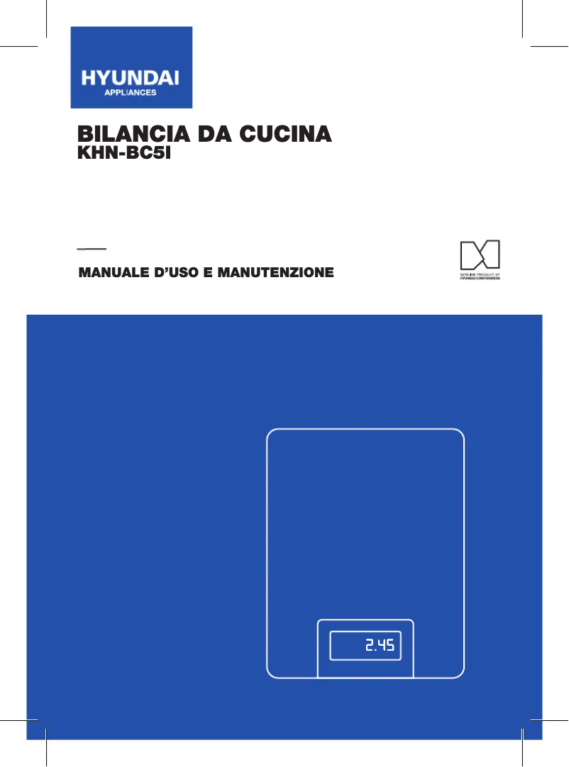 Página 1 del manual Manual de usuario Hyundai KHN-BC5I