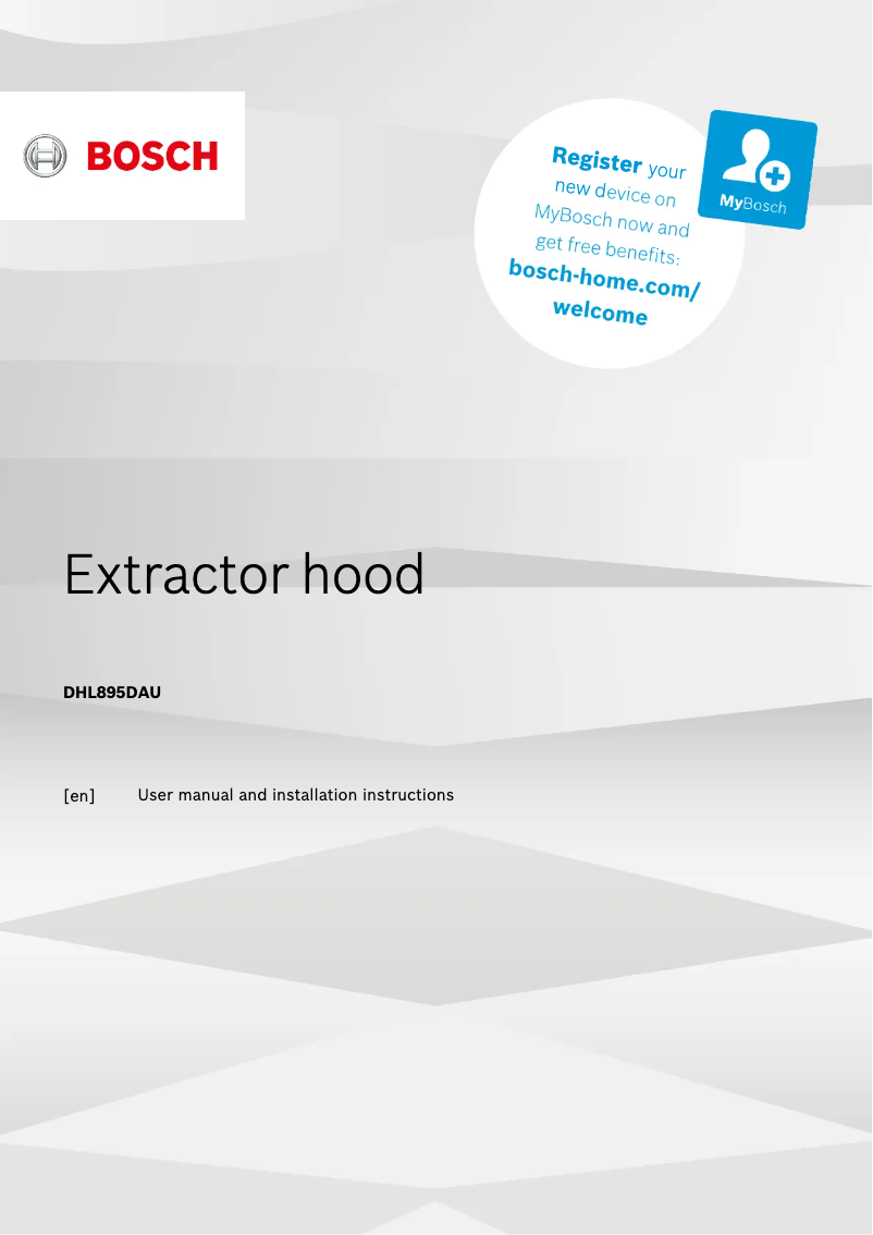 Image de la première page du manuel de l'appareil DHL895DAU