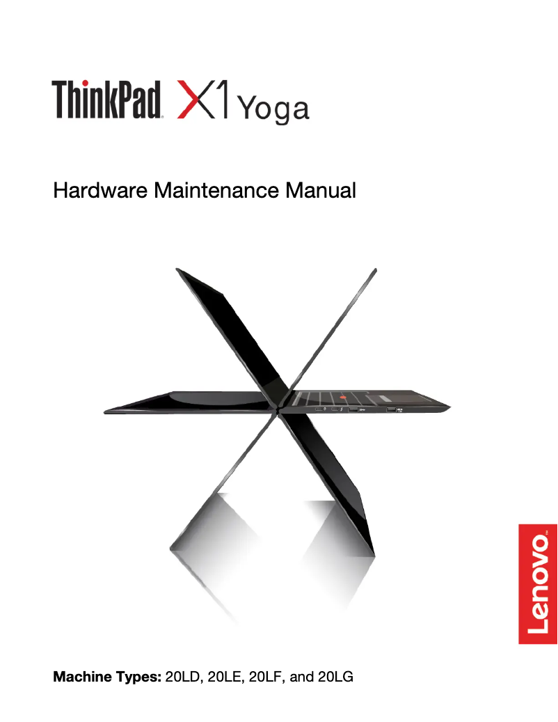 Page n°1 - Manuel utilisateur Lenovo Thinkpad X1 Yoga G3