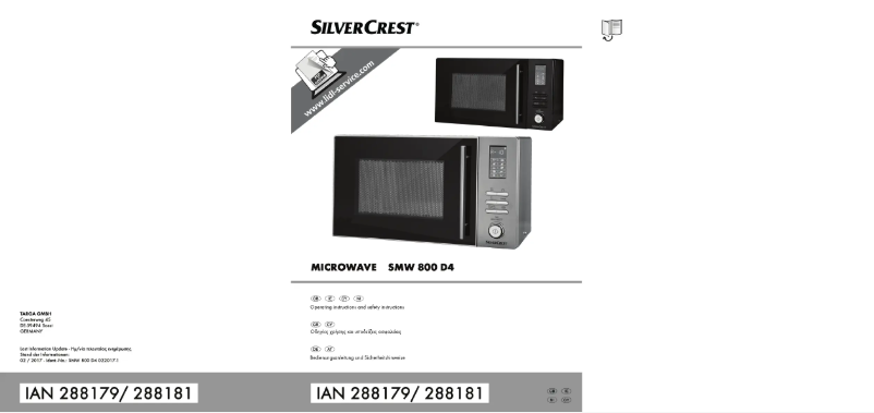 Página 1 del manual Manual de usuario SilverCrest SMW 800 D4